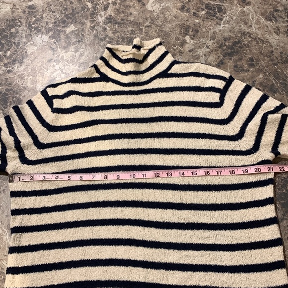 J. Crew Rollneck Striped Knit Pullover Sweater Women’s Medium - Picture 9 of 10